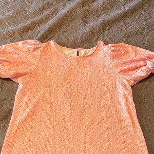 Pink Puff Sleeve Top